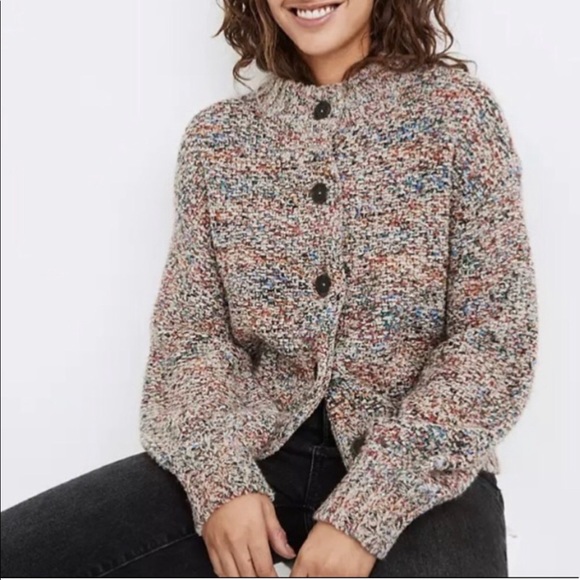 Madewell Sadler Wool Blend Cardigan 